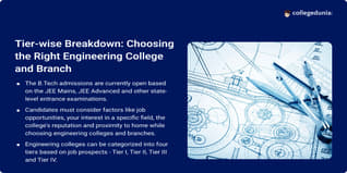 How to Choose an Engineering College/Branch in 2024: Get Tier 1, 2, 3 College Guide Here